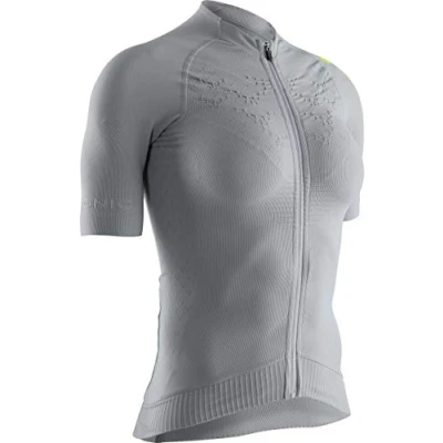 Abbildung von X Bionic Damen Twyce 4.0 Bike Zip, Short Sleeve Shirt, Dolomite Grey/Phyton Yellow, L