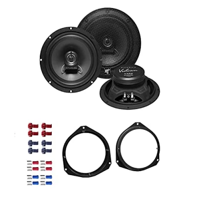 Abbildung von Hifonics VX 62 Lautsprecher mit Einbauset passend für Alfa Romeo Giuletta (940) ab 2010 Türen vorne/hinten 360 Watt 165mm 2 Wege Koax