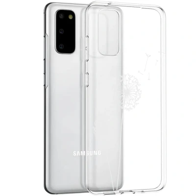 Abbildung von Samsung Galaxy S20 Hülle Silikon iMoshion Soft Case/Backcover Handyhülle Weiß Natur Design
