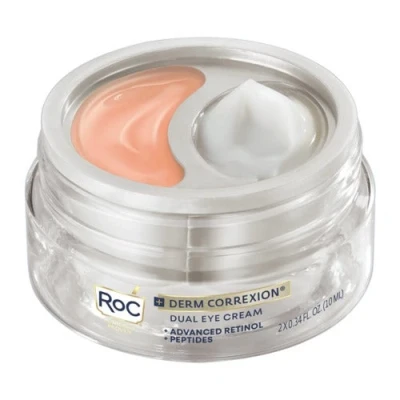Abbildung von RoC Derm Correxion Duale Augencreme, Hochentwickelte Retinol Peptide, Hypoallergen, Strafft und mindert sichtbar feine Linien, 10 ml
