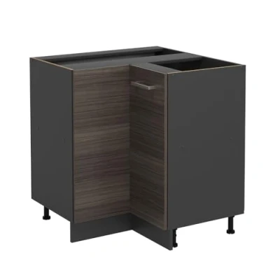 Abbildung von Vicco Eckunterschrank R Line, Edelgrau, 75.6 cm ohne Arbeitsplatte