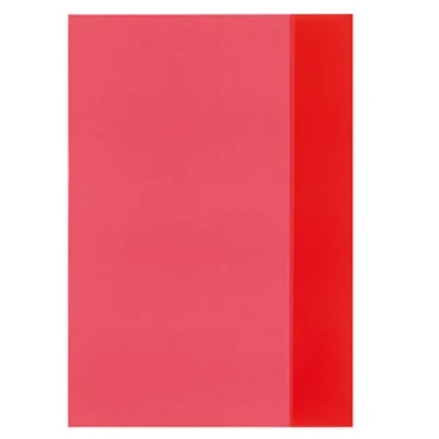 Abbildung von 25 x Herlitz Heftumschlag A4 PP transparent rot