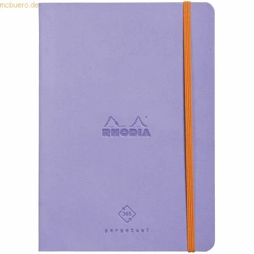 Abbildung von Rhodia 117189C Perpetual Kalender (DIN A5, 14,8 x 21 cm, 64 Blatt, 90 g, elegant und praktisch) flieder