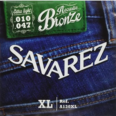 Abbildung von Savarez Saiten 668580 für Akustikgitarre Acoustic Bronze Satz A130XL Extra Light .010 .047