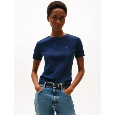 Abbildung von Tommy Hilfiger SLIM CODY Tshirt basic, Damen, Größe: 3XL, Dark night navy