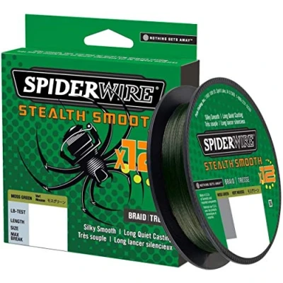 Abbildung von Spiderwire Stealth Smooth 12 Braid Moss Green 150m 0.09mm 7,5kg Geflochtene Schnur