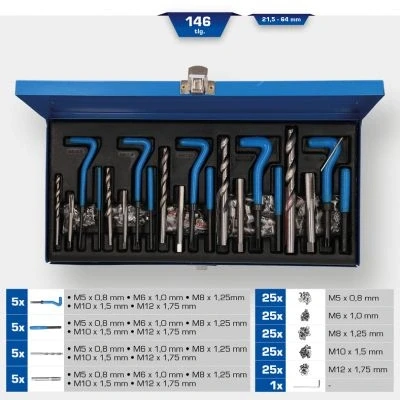 Abbildung von KS TOOLS BT541150 Gewindeschneidwerkzeugsatz 146, 131