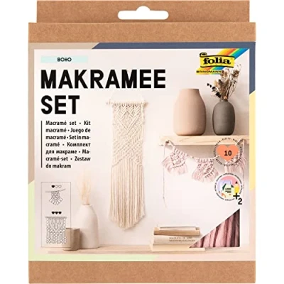 Abbildung von Folia Kreativset Makramee Set Boho, (10 tlg), 10 Teile