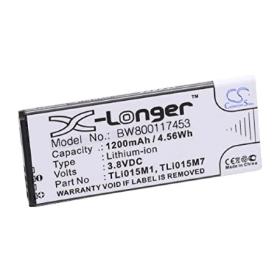 Abbildung von vhbw Akku Ersatz für Alcatel TLi015M1, TLi015M7, TLi015MA Handy Smartphone Telefon (1200mAh, 3,8V, Li Ion)