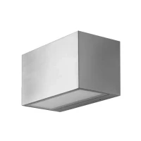 Abbildung von LEDVANCE SMART+ WI FI BRICK ST RGB 8,5cm dimmbare LED Wandleuchte dunkelgrau mit hochwertigem Edelstahl Gehäuse, quadratisch, Farbsteuerung, 14 W, 3000 Kelvin warmweiß, 600 Lumen, IP44