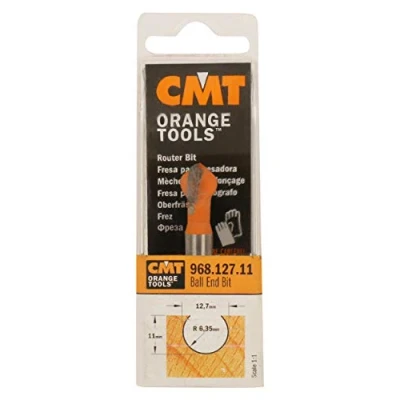 Abbildung von CMT ORANGE TOOLS 968.158.11 HARTMETALL KUGELFRÄSER S=8 D=15,8X14X60 R=8