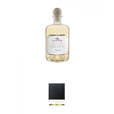 Abbildung von Steinhauser Bodensee Williams No.1 0,5 Liter + Schiefer Glasuntersetzer eckig ca. 9,5 cm Durchmesser