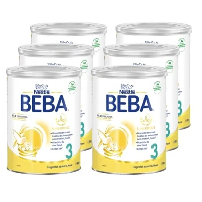 Abbildung von BEBA Nestlé 3 Folgemilch, Folgenahrung ab dem 10. Monat, 6er Pack (6 x 800g)