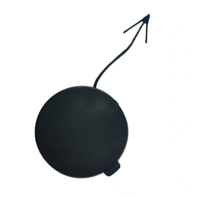 Abbildung von Abschlepphaken Abdeckung für vordere Stoßstange, kompatibel mit Fiesta 20122017 C1BB17A989AA 1805922, Kunststoff, schwarz, Frontstoßstange, Abdeckkappen