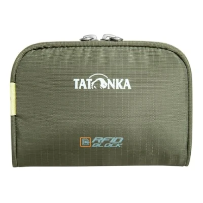 Abbildung von Tatonka Geldbeutel Big Plain Wallet RFID B Geldbörse mit Schutz und Münzfach, Fächern für Kreditkarten, Bankkarten etc. Maße: 13 x 9 2 cm, Olive