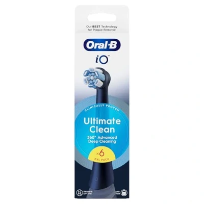Abbildung von Oral B iO Ultimate Clean Black Toothbrush Heads 6 pcs