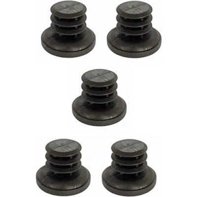 Abbildung von cyclingcolors 5X Lamellenstopfen rundstopfen stopfen möbelgleiter möbelfüße endkappen rund Kunststoff (d = 7 8mm)