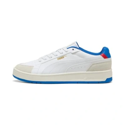 Abbildung von Puma Court Classico Sport Sneakers Unisex Schuhe Warm White/Royal Größe: 39