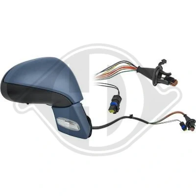 Abbildung von Außenspiegel Diederichs 4235324 rechts grundiert konvex, mit Temperatursensor, elektrisch anklappbar, für elektr.Spiegelverstellung, beheizbar, Komple