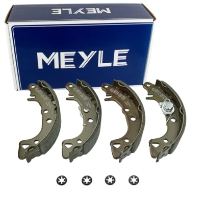 Abbildung von MEYLE 11 14 533 0017 Bremsbacken Hinterachse 164 32 ohne Feder, mit Zubehör ORIGINAL Quality PEUGEOT: 106 II Schrägheck, I Schrägheck