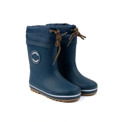 Abbildung von Mikk line Warm Gefütterte Gummistiefel Kinder 33 Orion Blue Wasserdicht Regenstiefel für Jungen und Mädchen Winddicht Thermo Regenschuhe Mit Reflektiernde Details