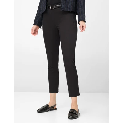 Abbildung von BRAX Style Lavina ZIP Stoffhose, Damen, Größe: 42xR, Black