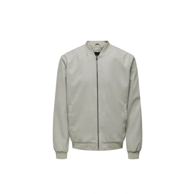 Abbildung von Only &amp; Sons Bomberjacke, Herren, Größe: Small, Grau