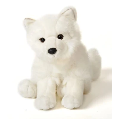 Abbildung von Uni Toys Kuscheltier Polarfuchs 23 cm (Höhe) Plüsch Fuchs, Schneefuchs Plüschtier, zu 100 % recyceltes Füllmaterial