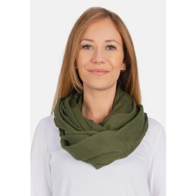 Abbildung von Seasons of April LOOP Carina UNI Schlauchschal, Damen, Größe: One Size, Dark khaki