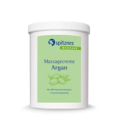 Abbildung von Spitzner Massageöl Massagecreme Argan 1 L (1000 ml) pflegende Massagelotion mit