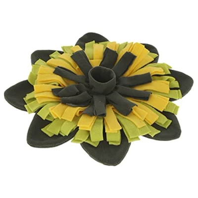 Abbildung von Kerbl Snuffelmatte Sonnenblume Gelb/Grün 40cm