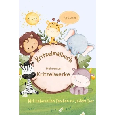 Abbildung von Mein erstes Kritzelbuch: Tiere zum Ausmalen und Entdecken: Erste Kritzelwerke Malbuch für Kleinkinder ab 1 Jahr