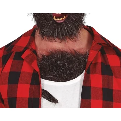 Abbildung von Werwolf Brustbehaarung Fell Wolfsmensch Brusthaare Dämon Wolf Monster Haare