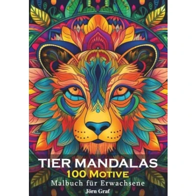 Abbildung von Malbuch für Erwachsene Tier Mandalas 100 Motive
