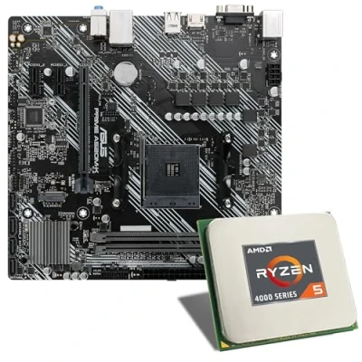 Abbildung von Mainboard Bundle AMD Ryzen 5 4500 6x3600 MHz, ASUS Prime A520M K, 1x M.2 Port, 4X SATA 6Gb/s, USB 3.2 Gen1 Tuning Kit CSL PC Aufrüstkit