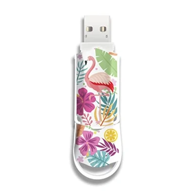 Abbildung von Integral 128GB Rosa Flamingo Xpression USB 3.2 Gen 1 Flash Laufwerk sind stilvoll gestaltete Speichersticks ideal zum Speichern und Sichern für Studium, Arbeit als ausgefallene Geschenkidee