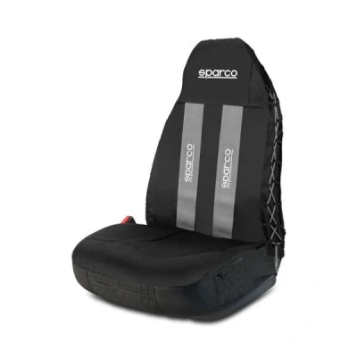 Abbildung von SPARCO SPC1020GR Sitzschonbezug schwarz/grau Polyestergewebe