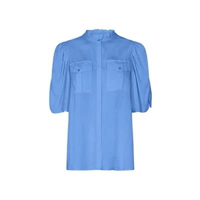 Abbildung von Soya Concept Damen Soyaconcept Sc Kiddie 1 Bluse, Blau, XS
