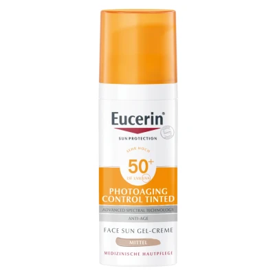Abbildung von Eucerin SUN Photoaging Control FACE CC Creme GETÖNT Mittel LSF 50+ Sonnenschutz, Größe: 50 ml,