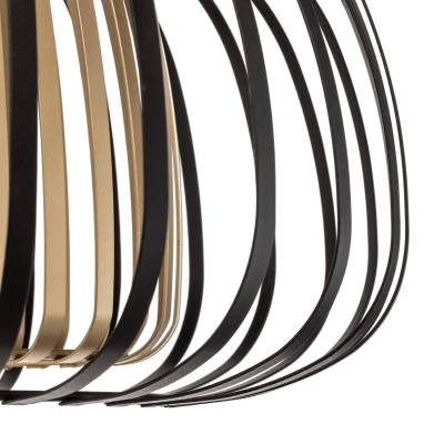 Abbildung von Eglo 99664 Deckenleuchte ENCINITOS schwarz, gold H:26 Ø:45cm dimmbar