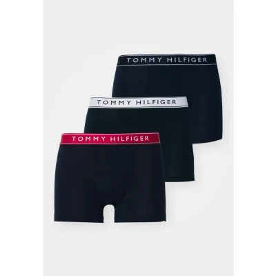 Abbildung von Tommy Hilfiger Everyday Essentials Trunk 3 PACK Panties, Herren, Größe: Large, White/red/desert sky