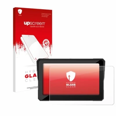 Abbildung von upscreen Schutzglas für Carpuride W702 7&quot; Schutzfolie, Glas Folie [Klar, 9H Panzerschutz, Anti Fingerprint]