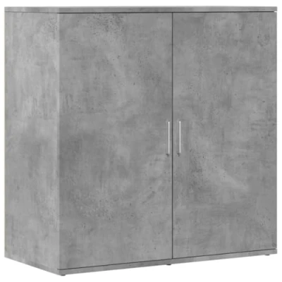 Abbildung von vidaXL Sideboard, Kommode mit Stauraum, Beistellschrank für Wohnzimmer Küche Flur, Anrichte Schrank Highboard, Modern, Betongrau Holzwerkstoff