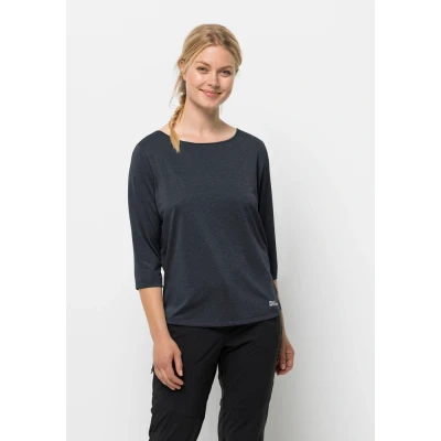 Abbildung von Jack Wolfskin JWP 3/4 T W Langarmshirt, Damen, Größe: XL, Night blue