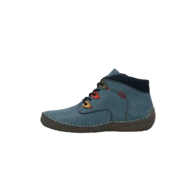 Abbildung von Rieker Damen Klassische Stiefel 52544, Frauen Stiefel,Boots,Winterstiefel,Winterschuhe,uebergangsstiefel,uebergangsschuhe,blau (14),40 EU / 6.5 UK