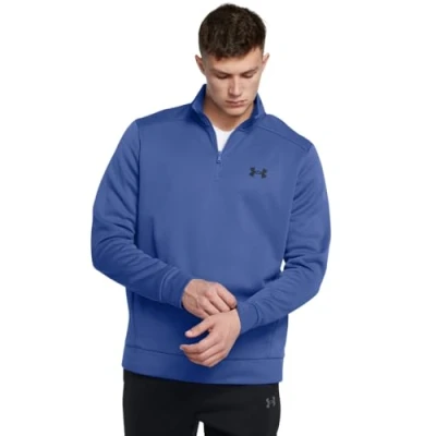 Abbildung von Under Armour 1/4 ZIP Fleecepullover Tech blue, Herren, Größe: Medium, blue