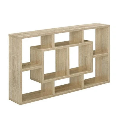 Abbildung von en.casa Wandregal, »Aßlar« Hängeregal 85x47,5x16cm Wandboard in Eichenoptik