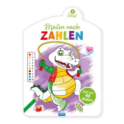 Abbildung von Trötsch Malen nach Zahlen 3. Level Malbuch: Malbuch Beschäftigungsbuch Ausmalbuch