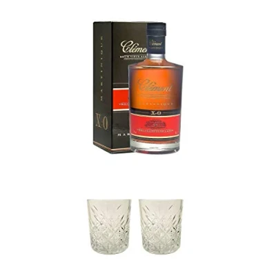 Abbildung von Clement Rhum Vieux Agricole X.O mit Geschenkverpackung 0,7 Liter + Rum Glas 1 Stück