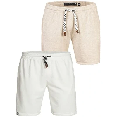 Abbildung von Indicode Jeans 2 PACK EDDY Shorts, Herren, Größe: XXL, Sand mix offwhite